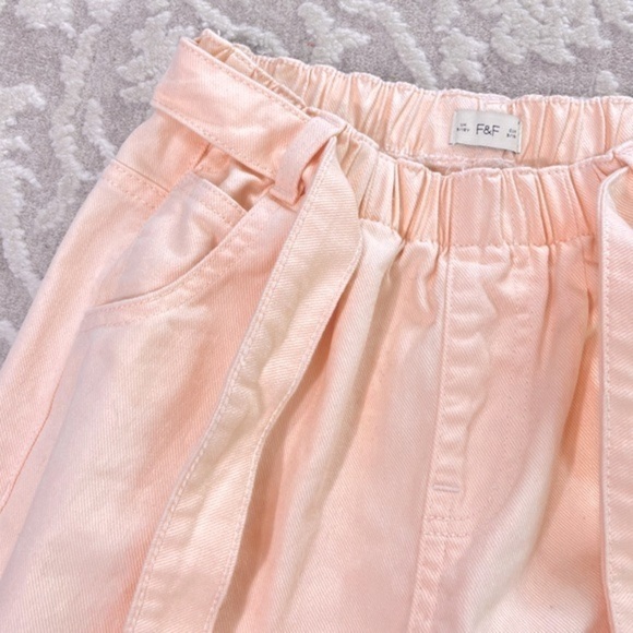 F&F Girls High Waist Dye Wash Denim Pant - Picture 8 of 13